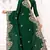 Green Embroidered Bollywood Designer Silk Saree With Blouse