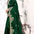 Green Embroidered Bollywood Designer Silk Saree With Blouse