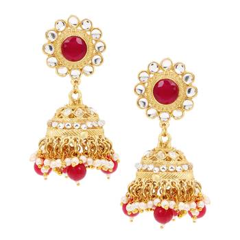 Wedding wear Kundan Beaded Collar Necklace Set with Mang tikka 5