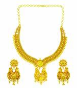 One Gram Gold Plated filigree design Necklace Set for Women & Girls