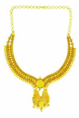 One Gram Gold Plated filigree design Necklace Set for Women & Girls 2