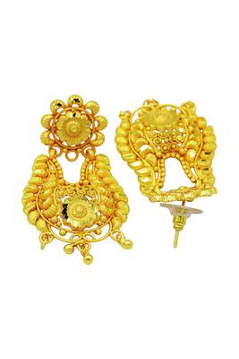 One Gram Gold Plated filigree design Necklace Set for Women & Girls 4