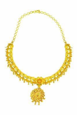One Gram Gold Plated filigree design Necklace Set for Women & Girls 2