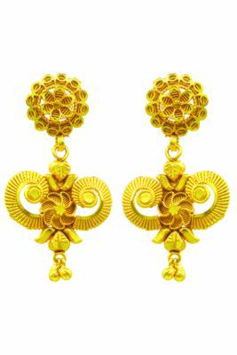 One Gram Gold Plated filigree design Necklace Set for Women & Girls 3