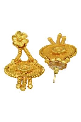 One Gram Gold Plated Floral design Necklace Set for Women & Girls 4