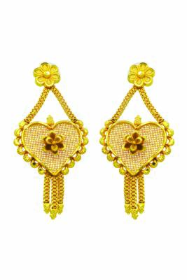 One Gram Gold Plated Floral design Necklace Set for Women & Girls 3