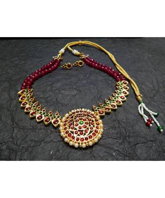 Maroon agate necklace-sets 4