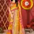 Pink woven jacquard saree 