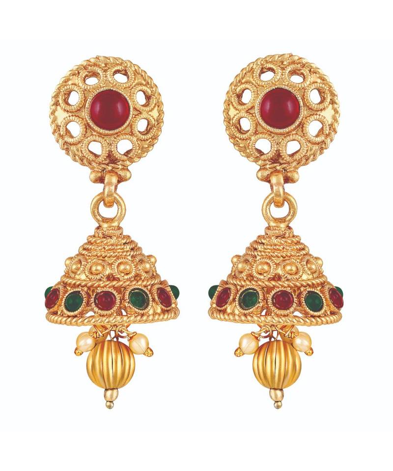 Laxmi design 18 K Gold toned Double Necklace Set For Women