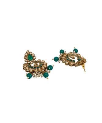 Wedding wear Kundan Beaded Bridal Choker Necklace Set for women 4