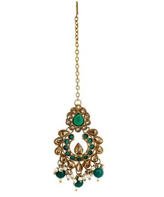Wedding wear Kundan Beaded Bridal Choker Necklace Set for women 5