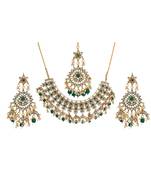 Wedding wear Kundan Beaded Bridal Choker Necklace Set for women