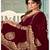 Maroon Embroidered Flared Anarkali Suit