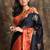 Black and red Manipuri silk saree