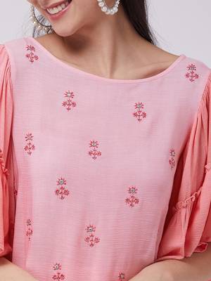 Multicolor printed rayon kurta set 4