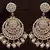 18K Gold Plated Intricately Designed Traditional Chandbali Earrings Glided With Kundans & Pearls (E3002W)