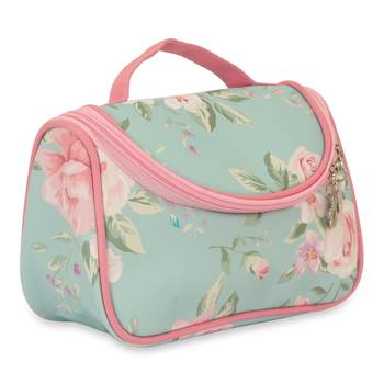 NFI essentials Floral Print Cosmetics Pouch Makeup Pouch Vanity Case Jewelry Pouch Stationery Pencil Case Travel  1