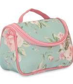 NFI essentials Floral Print Cosmetics Pouch Makeup Pouch Vanity Case Jewelry Pouch Stationery Pencil Case Travel 