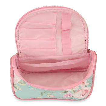 NFI essentials Floral Print Cosmetics Pouch Makeup Pouch Vanity Case Jewelry Pouch Stationery Pencil Case Travel  3