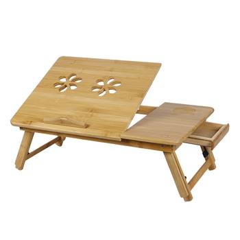 NFI essentials Multipurpose Foldable Wooden Laptop Table, Bed Tray, Study Table, Drawing Activity 5
