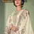 Cream digital print cotton salwar