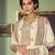 Cream digital print cotton salwar