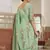 Green embroidered cotton salwar
