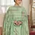 Green embroidered cotton salwar