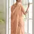 Peach embroidered cotton salwar