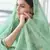 Green embroidered cotton salwar