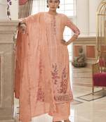 Pink embroidered cotton salwar