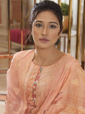 Pink embroidered cotton salwar 2