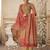 Beige embroidered pure cotton salwar