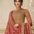 Beige embroidered pure cotton salwar
