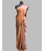 Plain Satin Onion Color With Contrast Blouse