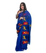 Handloom shokuntala cotton silk saree with blouse piece