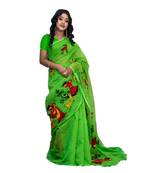 Handloom shokuntala cotton silk saree with blouse piece