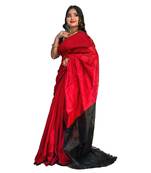 Handloom stylish cotton silk saree with blouse piece