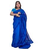 Handloom stylish cotton silk saree with blouse piece