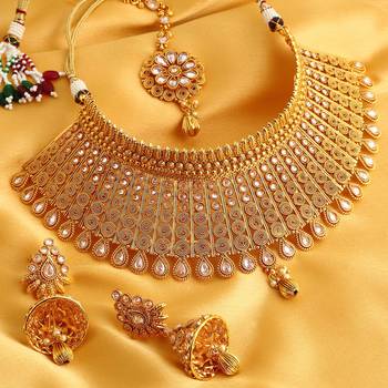 Gold diamond necklace-sets 2
