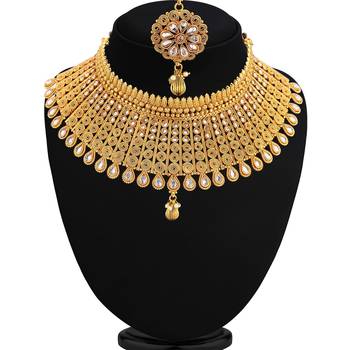Gold diamond necklace-sets 5