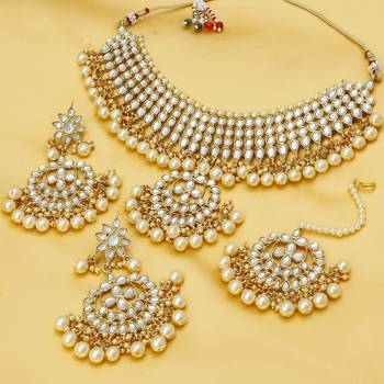 Gold diamond necklace-sets 2
