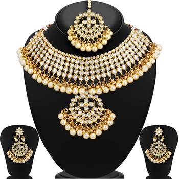Gold diamond necklace-sets 3