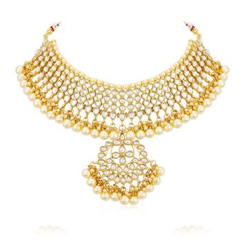 Gold diamond necklace-sets 4