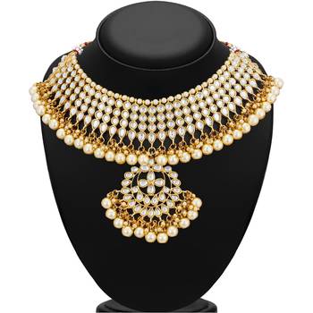 Gold diamond necklace-sets 5