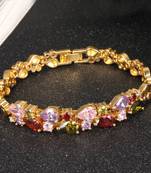Gold crystal bracelets