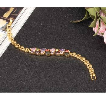 Gold crystal bracelets 4