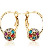 Multicolor crystal earrings