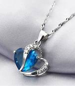 Blue crystal pendants