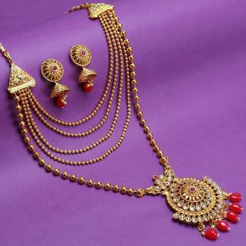 Red diamond necklace-sets 1